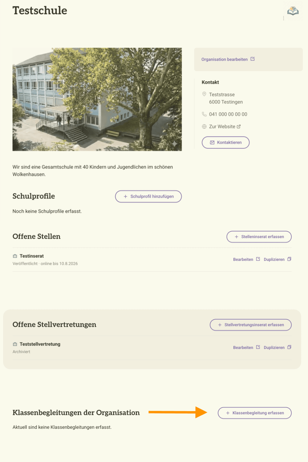 Klassenbegleitung