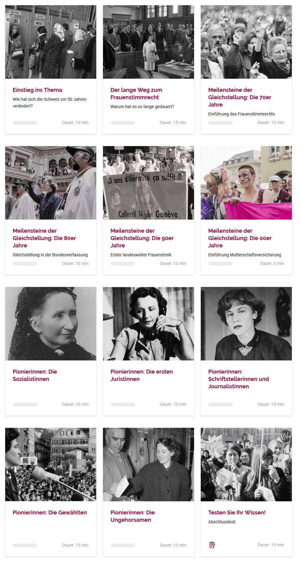 50 Jahre Frauenstimmrecht