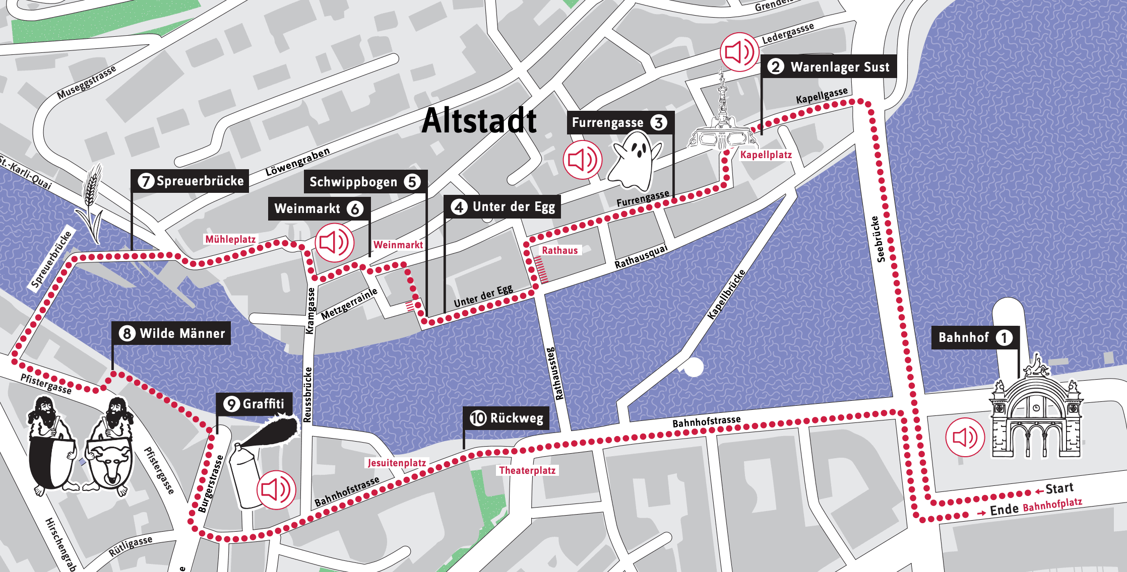 Luzernscape: Linguistic Landscape Postenlauf durch Luzern