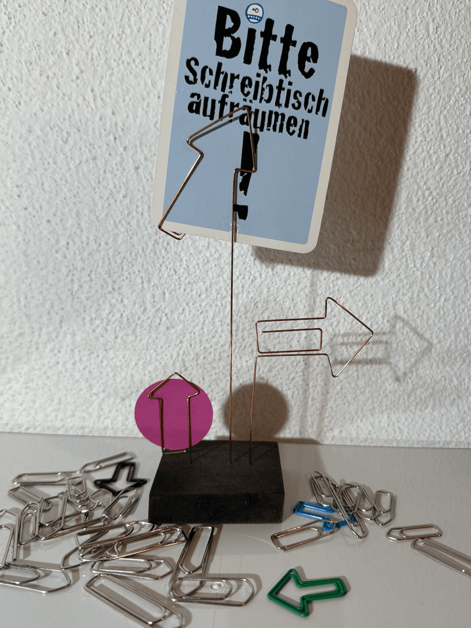 "Büro"-Klammer-Ständer für Fotos oder Karten