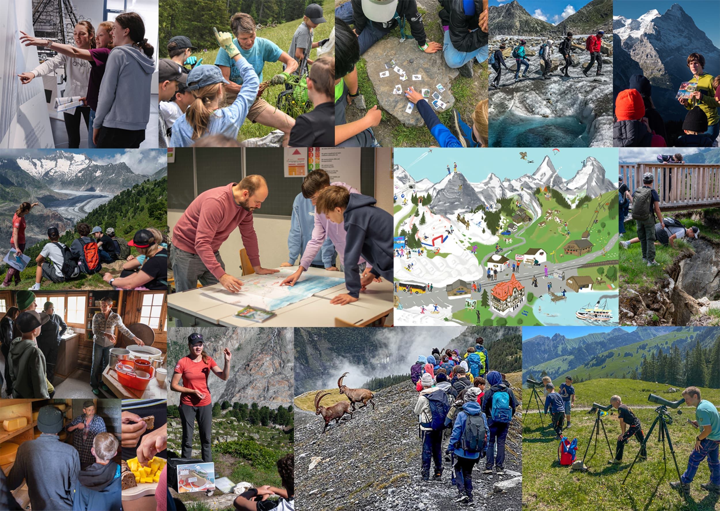Lehrmittel Alpen: drinnen & draussen