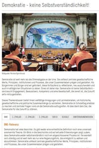 Themendossier "Demokratie - keine Selbstverständlichkeit!"