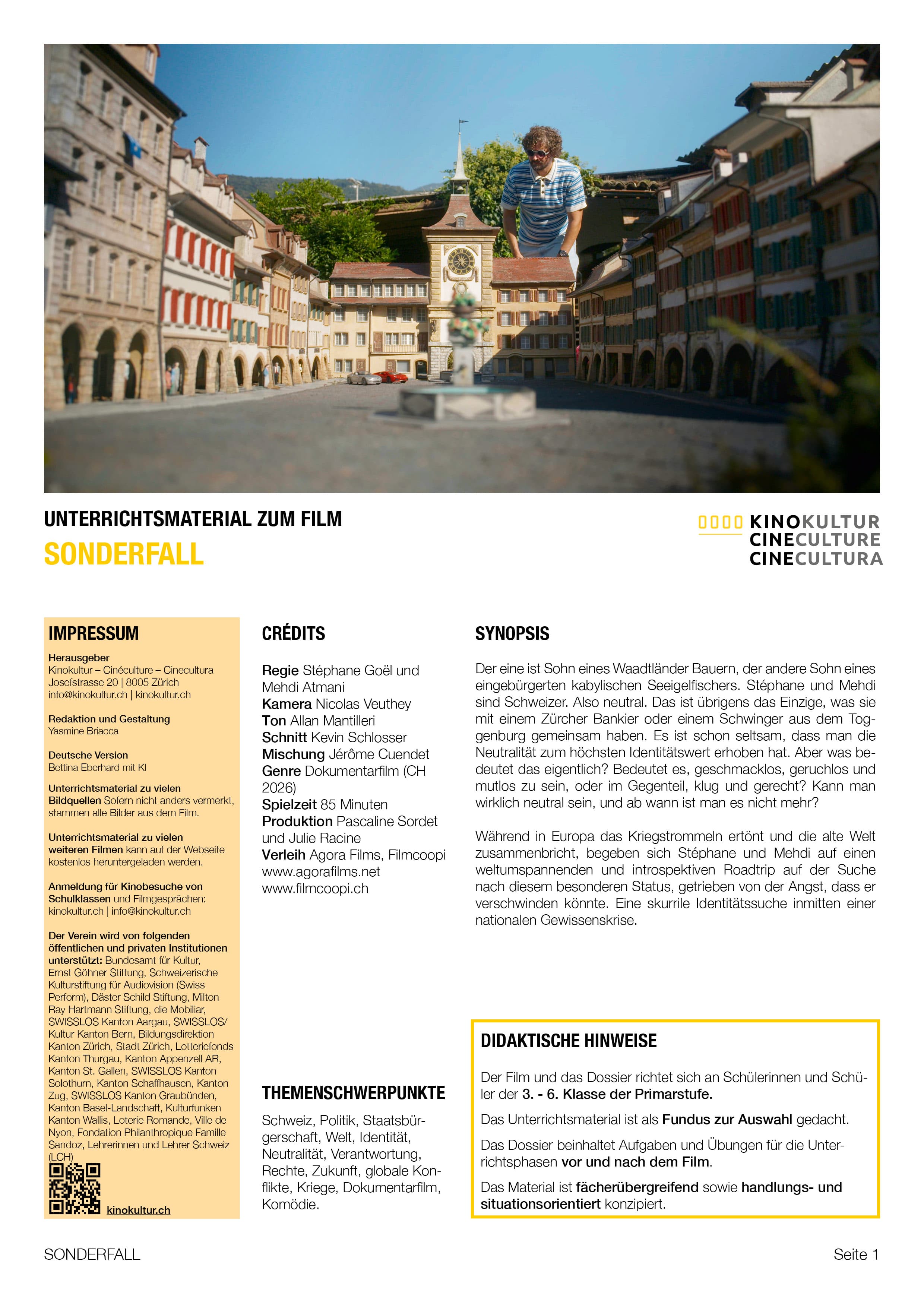 SONDERFALL | Unterrichtsmaterial zum Film