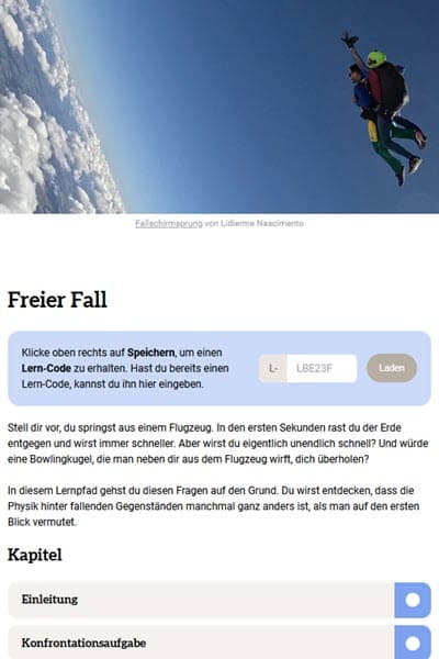 Freier Fall - zebis.digital