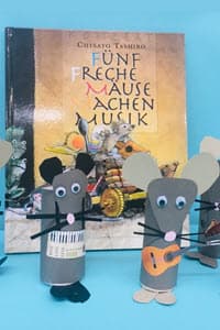 Umsetzung-Ideen zum Bilderbuch «Fünf freche Mäuse machen Musik»