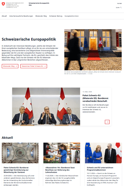 Schweizerische Europapolitik